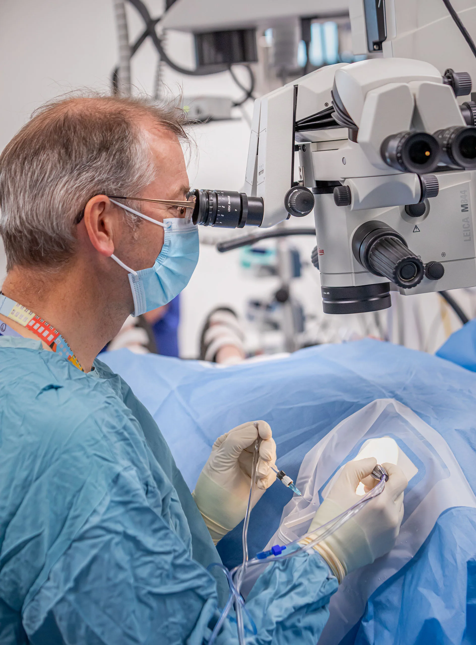 ModuleCo Ophthalmic Operating Theatre Surgeon Looking Into Microscope image