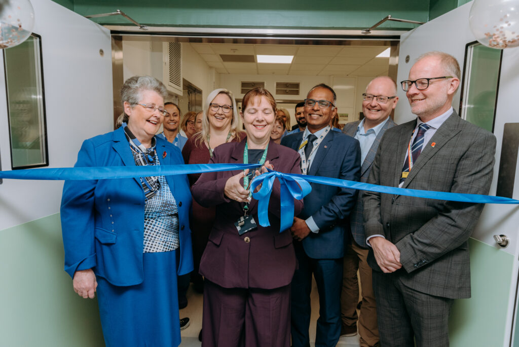 The ModuleCo operating theatre at Newark Hospital being opened